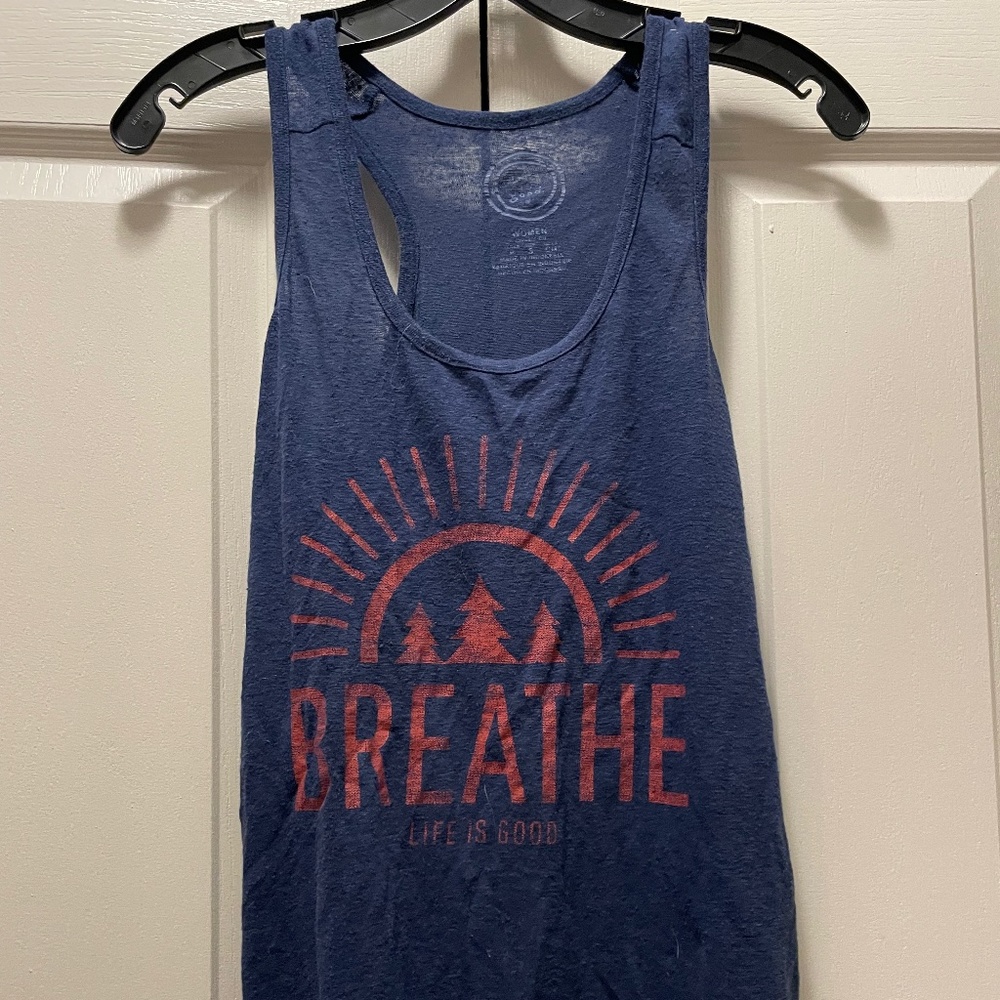 Life is Good Breathe Tank Top